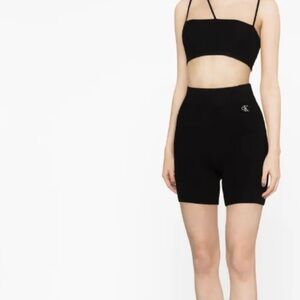 CALVIN KLEIN BLACK BIKER SHORTS * NWT *